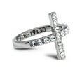 thumbnail image 2 of Women's Cross Ring with Swarovski Crystals-John 19:30 by Shields of Strength, 2 of 4