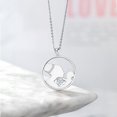 thumbnail image 4 of Gem Stone King Keren Hanan Mother`s Affection 925 Sterling Silver White Moissanite Pendant Necklace for Women (0.47 Cttw, with 18 inch Silver Chain), 4 of 4