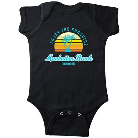 

Inktastic Summer Enjoy the Sunshine Manhattan Beach California in Blue Gift Baby Boy or Baby Girl Bodysuit