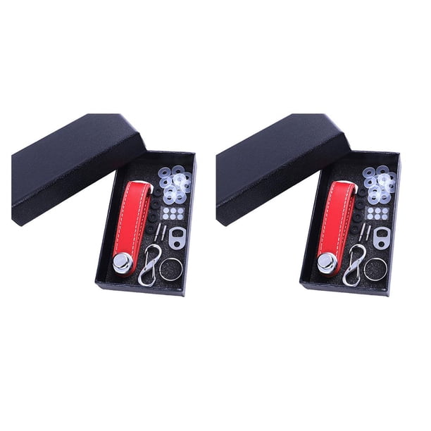Inteprter Bolsa para llaves Soporte de estructura compacta Organizador de llaves Diseño simple Regalo del día del padre Llavero multifuncional Fibra de Type5 NO5 Inteprter CBP366481