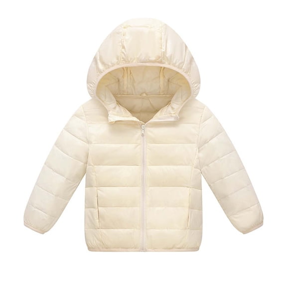 FAIWAD Kids Lightweight Puffer Jacket Zip up Quilted Jacket with Hood Fall Winter Coat for Boys Girls
