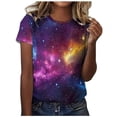 thumbnail image 1 of Camisetas Casuales de Manga Corta con Cuello de Tripulación Impresa de San Valentín Tee Gráfica Ligera Top 95% Poliéster 5% Elastano para el Uso Diario, Camiseta de Moda Cómoda, 1 of 8