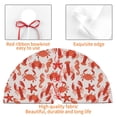 thumbnail image 7 of Cauagu 36" Christmas Tree Skirt Sea Creatures Pattern Christmas Tree Decorations Tree Mat for Xmas Decorations Occasion Holiday Home Decor -36", 7 of 7