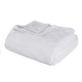 thumbnail image 2 of Superior Basketweave All-Season Cotton Blanket, Throw (Non-Standard), White, 2 of 10