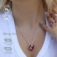 thumbnail image 2 of Necklaces for Women, Infinity Love Heart Pendant with Birthstone Crystals, Jewelry Gifts for Wife, Silver Plated 18 + 2 inch Chain, Birthday or Chrismas Holiday Gift for Her, Mom, Girlfriends, 2 of 12
