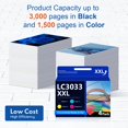 thumbnail image 2 of Cartucho de Tinta ZXTZX LC3033XXL Paquete de 4 Alta Capacidad, 2 of 6