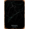 thumbnail image 1 of Metal Signs - Race Tracks Nurburgring Track Map - 8x12 inches Metal Poster, 1 of 5