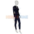 thumbnail image 4 of Nuevo traje de superhéroe Zentai de licra de los Cuatro Fantásticos con cremallera frontal para adultos y niños, disfraz de mujer invisible azul marino para cosplay, 4 of 4