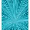 thumbnail image 3 of Teal Duvet Cover Set, Abstract Vortex Design with Fireworks Celebration Monochrome Art, Decorative 3 Piece Bedding Set with 2 Pillow Shams, Calking Size, Turquoise Teal, by Ambesonne, 3 of 3