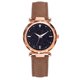 thumbnail image 1 of Reloj de cuarzo para mujer y niña, esfera redonda, elegante, informal, marrón, 1 of 1