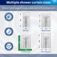 thumbnail image 5 of Clorox Waterproof Fabric Shower Curtain, Durable Fabric, Weighted Magnets - 72" x 72", White, 5 of 12