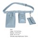 thumbnail image 3 of Riñonera Bolsa Simple Fanny Riñonera PU Cuero Sólido Mujeres Cinturón Kit para Viajes (Azul) Likrtyny Para Estrenar, 3 of 7