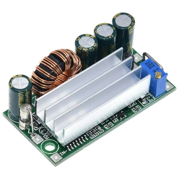 JacobsParts AT30 30W DC-DC Buck Boost Step Up or Down Adjustable Voltage Regulator Power Module with Heatsink, Fuse, and Dual-Stage Output Filter