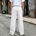 thumbnail image 5 of Falkdiz Warm Sweatpants for Girls Outdoor Straight Leg Pockets Loose Winter Pantalones Open Bottom Casual Girls Pants Relaxed fit , White , Size: 7-8 Years, 5 of 8