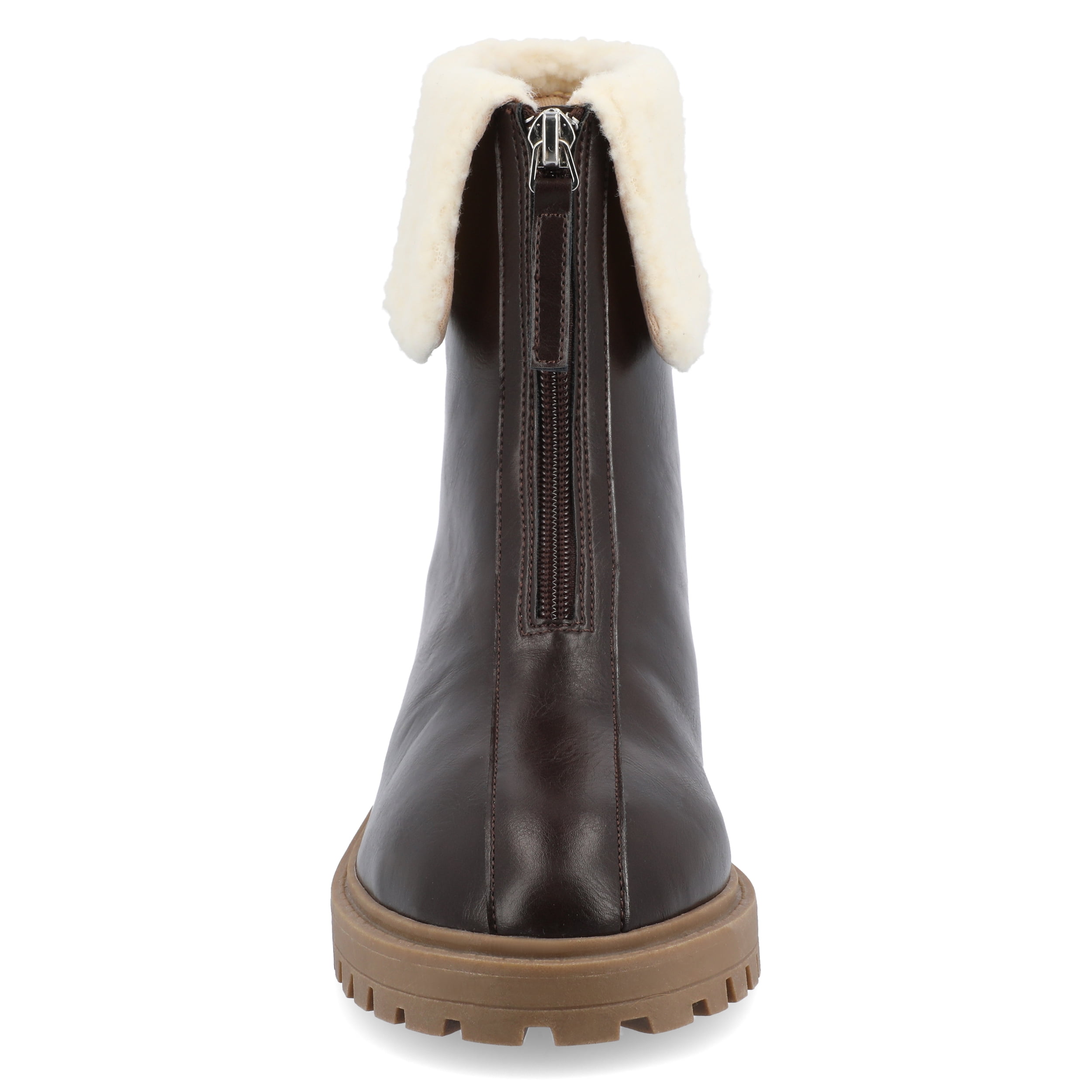 Journee Womens Fynn Almond Toe Block Heel Ankle Booties