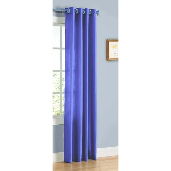 1PC NANCY ROYAL SEMI SHEER PANEL GROMMET TOP SHEER CURTAIN WINDOW DRAPE DÉCOR HOMME SIZE 55" WIDE X 84" LENGTH