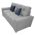 thumbnail image 4 of Sala Modular 3-2 El Bazar Store Suecia Lino nacional Gris Plata Sofá Love seat, 4 of 5