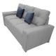 thumbnail image 4 of Sala Modular 3-2 El Bazar Store Suecia Lino nacional Gris Plata Sofá Love seat, 4 of 5