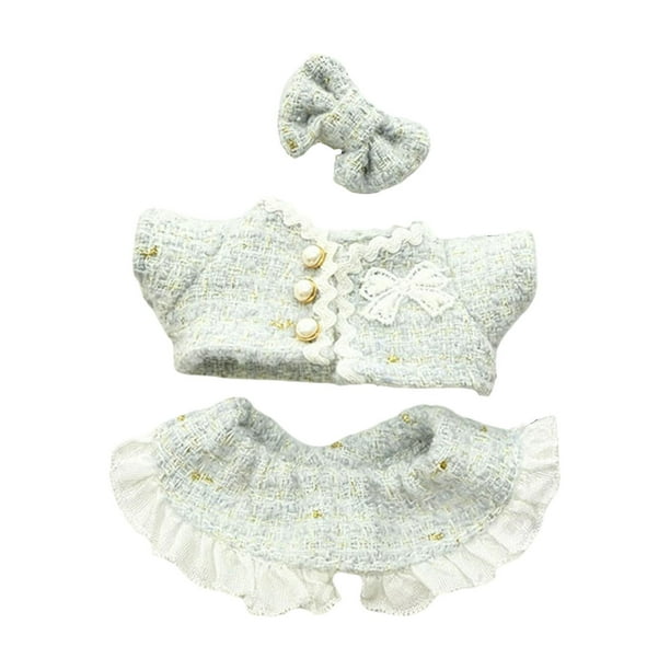 Bonito conjunto de ropa para muñeca de 17 cm, disfraz de peluche, conjunto de disfraces para niñas, regalo para fanáticos, fiesta, juguetes de Azul