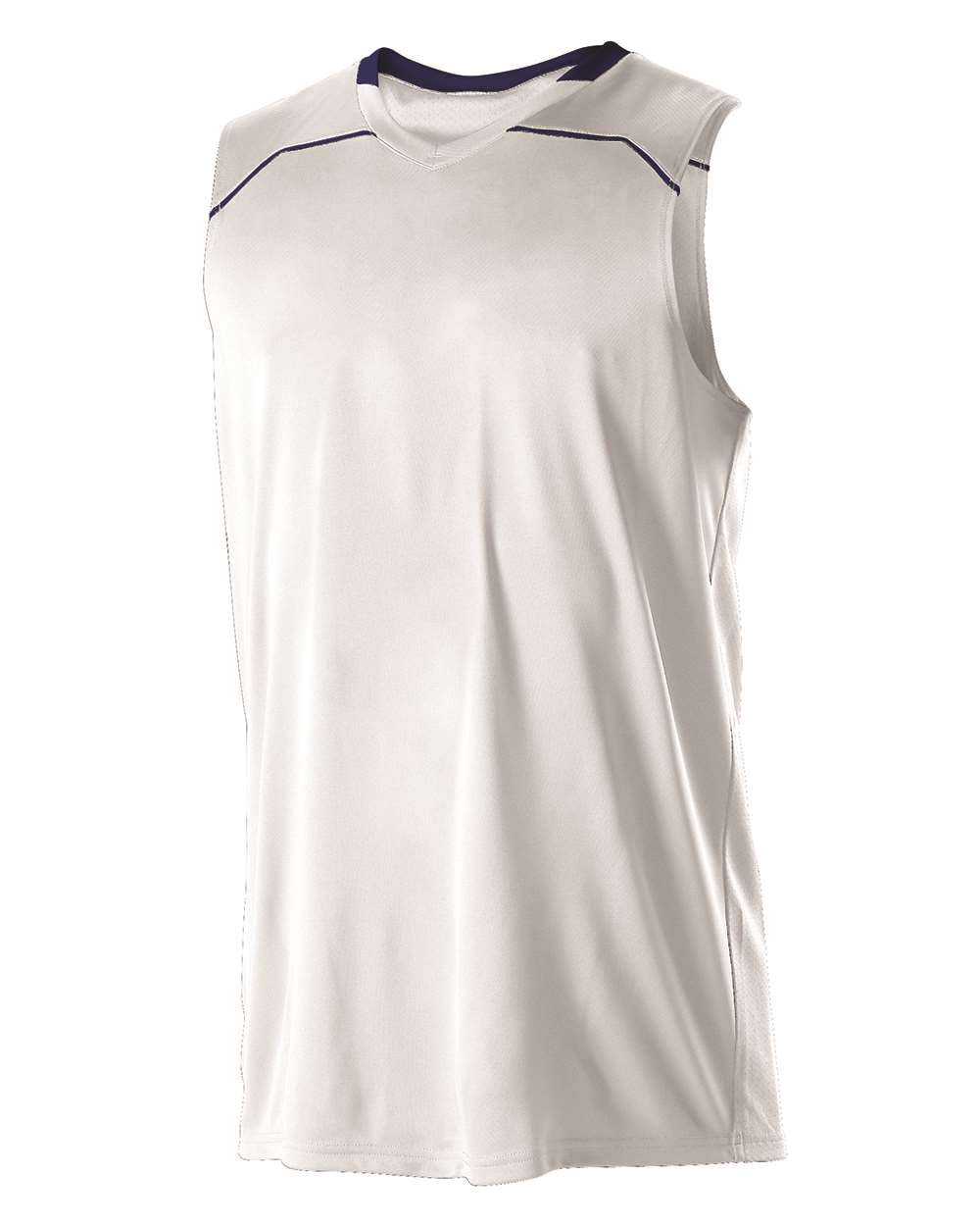 Alleson Athletic Youth Basketball Jersey Color White/ Navy Size L