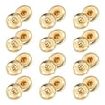 thumbnail image 1 of Uxcell 25 juegos de botones a presión para coser, sujetadores de botón metálico de 15 mm, oro, 1 of 5