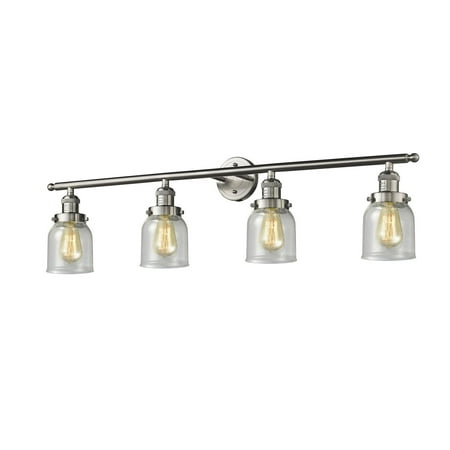 Innovations Small Bell 4 Light Dimmable Led Bathroom Fixture Satin Innovations Small Bell 4 Light Dimmable Led Bathroom Fixture Satin Nickel 215 Sn