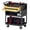Black, variant on VDEVY 3-Tier Rolling Tool Cart with Drawer & Pegboard, 420Lbs Heavy Duty Mobile Storage Cart for Garage Workshop Mechanic