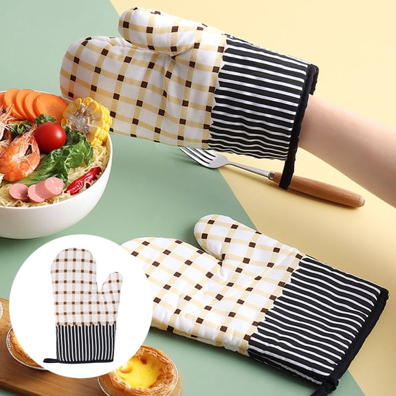 ADDHAT Cotton Oven Mitts for Kitchen, Microwave & Baking Use - Comfortable, Gloves in Multiple Colors