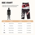 thumbnail image 4 of Lsque Fierce Red Viper Graphic Art Print Women's Pajama Pants, Lounge Pant - Comfortable Home Wear,Elastic Waistband, Stylish Design-Large, 4 of 9