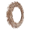 thumbnail image 5 of Vickerman Natural Botanicals 24" Bleached Canna Leaf Wreath. This wreath measures 24 inches in diameter. It features bleached canna leaves on a coco fiber base. This is a dried and preserved natural p, 5 of 5