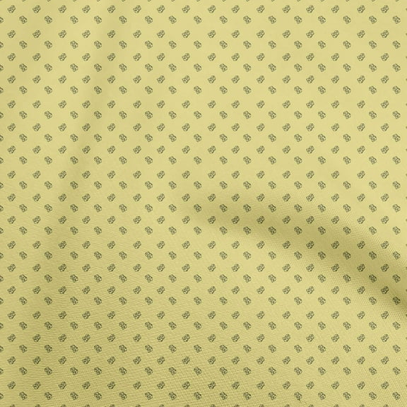 oneOone Cotton Cambric Medium Yellow Fabric Retro Sharpner Sewing Fabric By The Yard Printed Diy Clothing Sewing Supplies 42 Inch Wide
