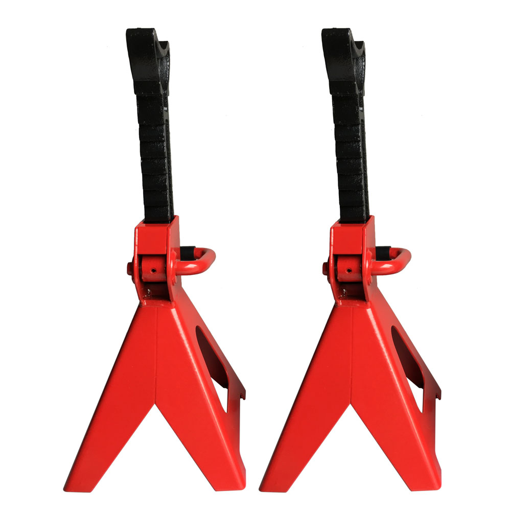 Ktaxon 3 Ton Jack Stands, Set of 2, Locking Lifted Trucks Car Auto RV Trailer Stand, Red