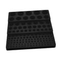 thumbnail image 3 of Caja de almacenamiento para fresas, dispensador de brocas, organizador multifuncional con base antideslizante, soporte profesional para herramientas, negro, 3 of 8
