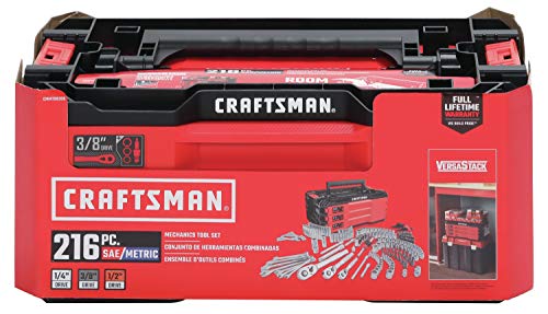 Craftsman VersaStack 1/4, 3/8 and 1/2 in. drive Metric and SAE 6 Point Mechanic's Tool Set 216 - Case Of: 1; - image 5 of 6