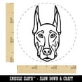 thumbnail image 2 of Doberman Pinscher Dog Head Rubber Stamp for Scrapbooking Crafting Stamping - Small 3/4 Inch, 2 of 7