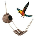 thumbnail image 2 of Cueva decorativa para reptiles con escalera, refugio de conchas de coco para reptiles y lagartos., 2 of 7