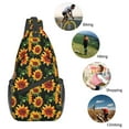 thumbnail image 6 of Sunflower Sling Bag Backpack Unisex Crossbody Shoulder Daypack Chest Bag For Women Men Hiking Travel Sport, 6 of 9