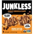 thumbnail image 6 of JUNKLESS Chewy Granola Bars, Peanut Butter Chocolate Chip, Less Sugar, Gluten Free, Non-GMO, 1.1 oz, 6 Count, 6 of 10