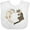 AA-White, variant on Inktastic Cute Ferret Heart Boys or Girls Baby Bib