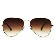 Samba Shades Unisex Classic Aviator Sunglasses Brown Frame Brown Lens - Glen & Ivy Sky Inspired