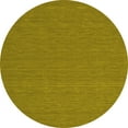 thumbnail image 1 of Ahgly Company Indoor Round Abstract Yellow Contemporary Area Rugs, 8' Round, 1 of 4