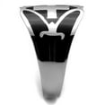 thumbnail image 4 of Anillo Color Plata Para Hombres de Acero Inoxidable Tres Cruzes Reales, 4 of 4