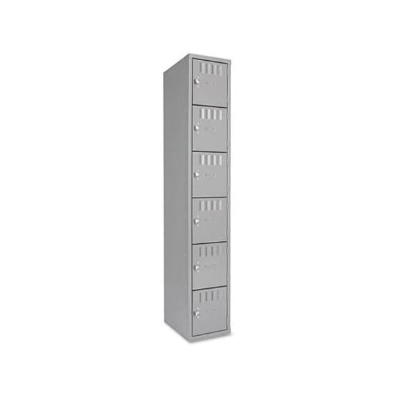 Box Compartments Single Stack, 12w x 18d x 72h, Medium Gray