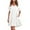 White, variant on Ruyang Women's Summer Casual Dress V Neck Layered Ruffle Hem Pocket A Line Mini Swing Beach Short Sleeve Plus Size Dress