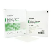 McKesson Calcium Alginate Dressing, Wound Care Bandage, 4 in x 4 3/4 in, 10 Ct