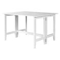thumbnail image 4 of PAPROOS Folding Dining Table with Drop Leaf for 4, Wood Extendable Dining Table for Living Room Kitchen, Space Saving Table for Small Places, White, 4 of 7
