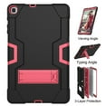thumbnail image 4 of Goldcherry For Galaxy Tab A 10.1 Case,Hybrid Shockproof Rugged Anti-Impact Drop Protection Built with Kickstand For Samsung Galaxy Tab A 10.1 SM-T510 / SM-T515 Tablet(Black/Pink), 4 of 6