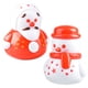 thumbnail image 4 of GOOHOCHY 2 Mini Figuras de Cerámica: Muñeco de Nieve Navideño con Vaso, Mini Figura Tambaleante, 4 of 8
