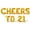 Gold, variant on Letter Balloons - CHEERS TO 21 16" Inch Alphabet Letters Foil Mylar Balloon Bachelorette Party Banner (Purple)