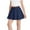 Navy, variant on Girls Skorts Elastic High Waisted Tennis Skater Skirts with Built-in Shorts Kids Athletic Flowy Skorts 3-13Y